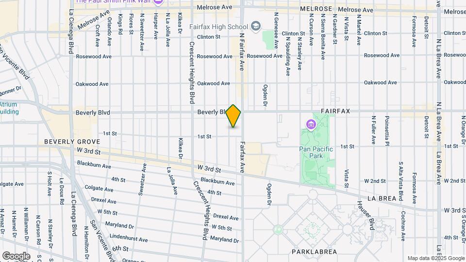 108 N Hayworth Ave Map and Location Details