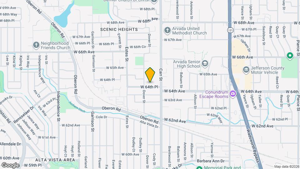 8545 W 64th Pl Map and Location Details