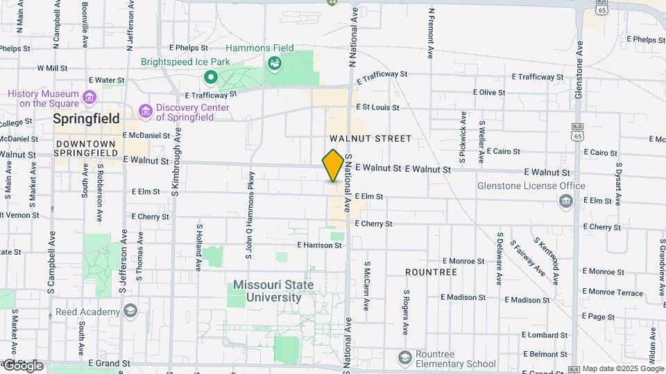 1147 E Elm St Map and Location Details