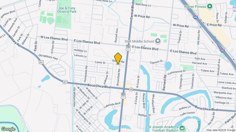 1705 Brownfield Rd Map and Location Details