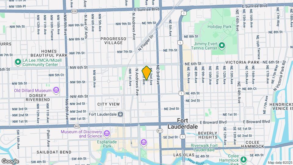 442 NE 1st Ave, Unit A3 Mapa y Detalles de la Ubicación