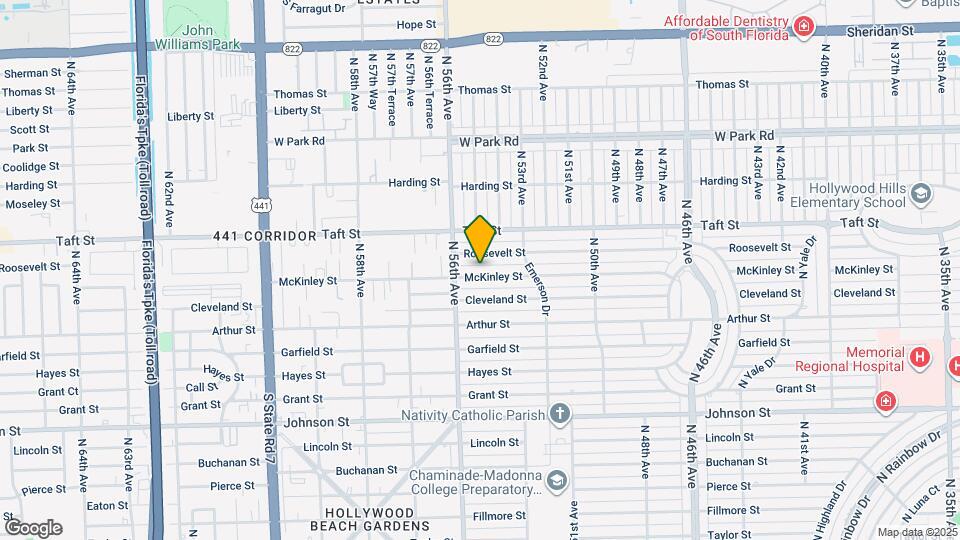 5501 McKinley St Map and Location Details