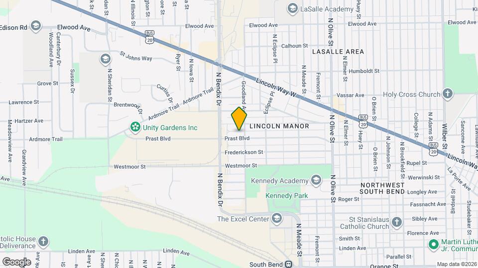 3009 Prast Blvd Mapa y Detalles de la Ubicación