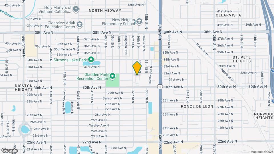 3160 36th St N Map and Location Details