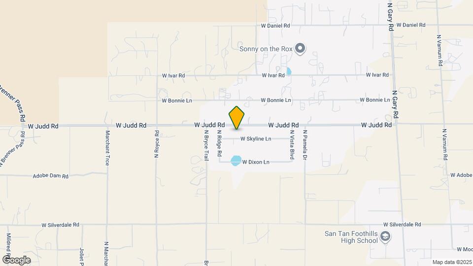 2458 W Skyline Ln Map and Location Details