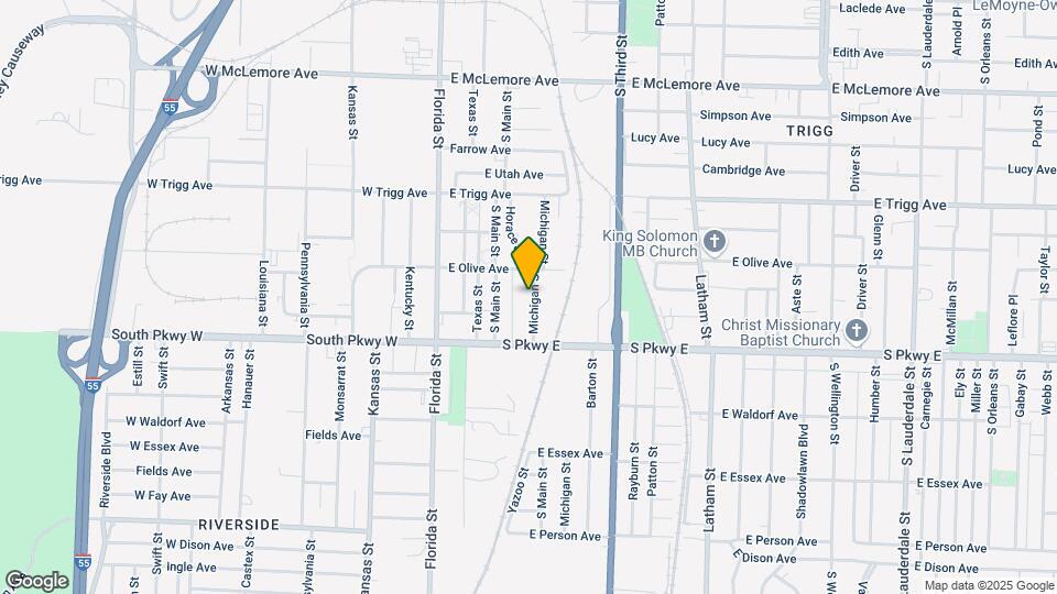 1401 Michigan St Map and Location Details
