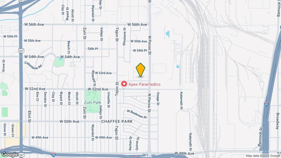 1670 W 52nd Ct Map and Location Details