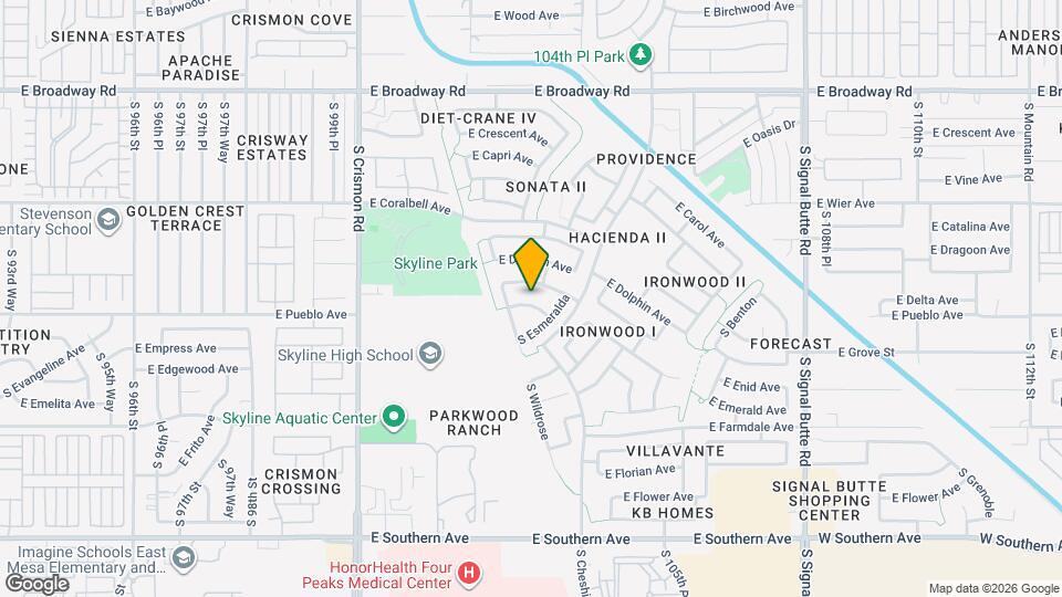 10306 E Delta Ave Map and Location Details