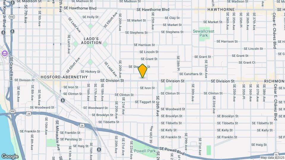 2317 SE Division St, Unit 2317 Mapa y Detalles de la Ubicación