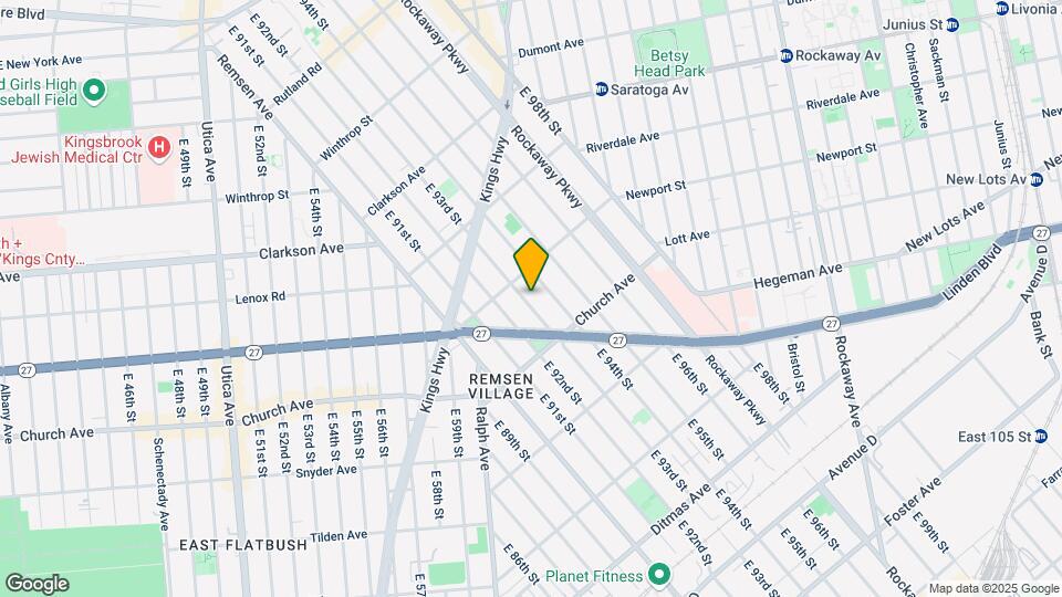 469 E 93rd St Map and Location Details