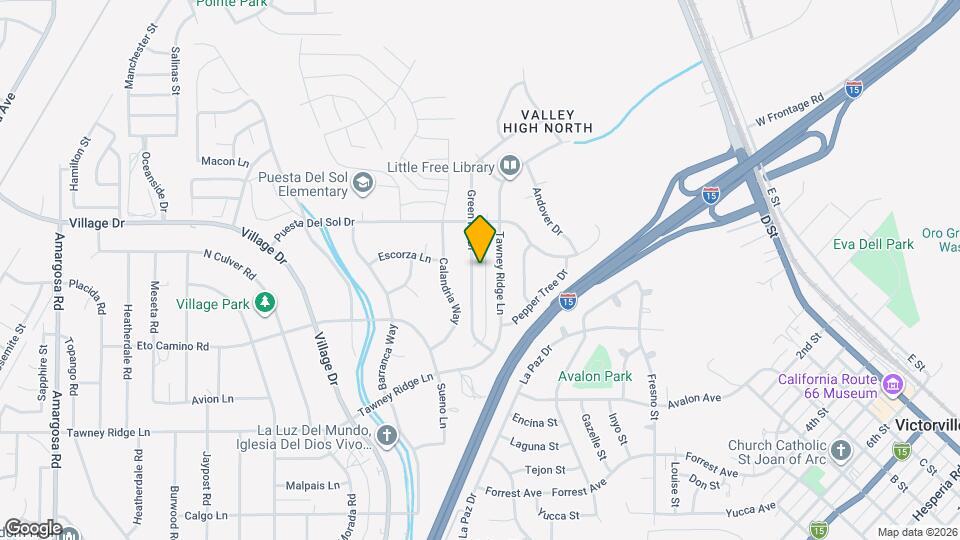 16001 Green Hill Dr Map and Location Details