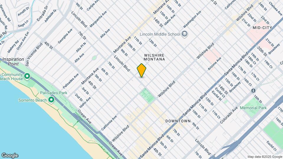 1027 Lincoln Blvd Map and Location Details