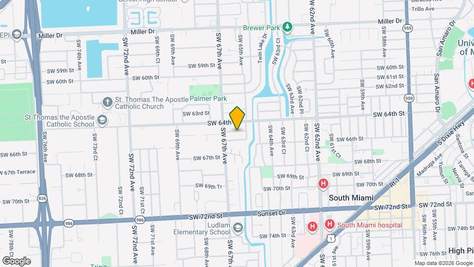 6520 SW 65th St Map and Location Details