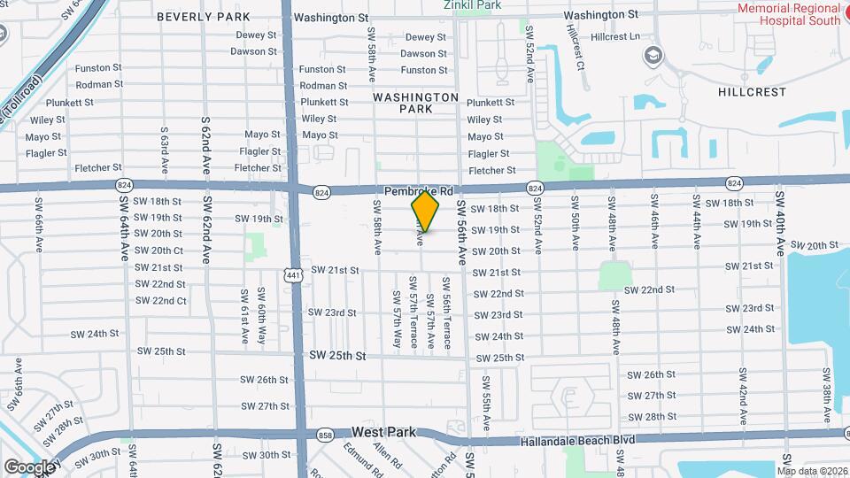 1911 SW 57th Ave Map and Location Details