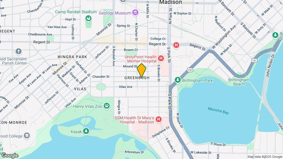 1119 Chandler St, Unit #3 Map and Location Details