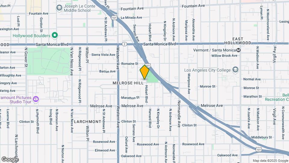 903 N Hobart Blvd Map and Location Details