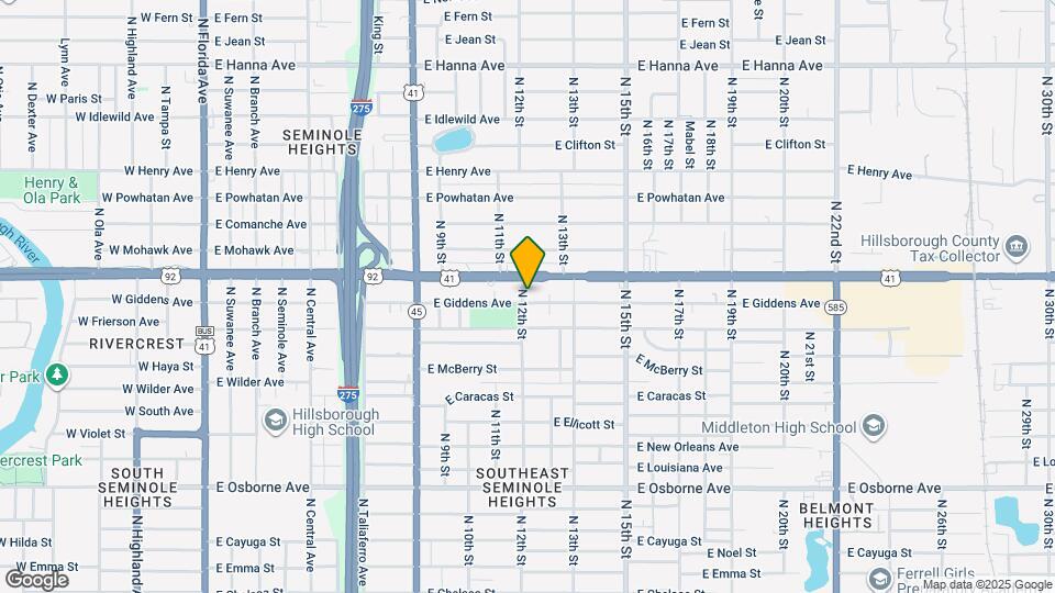 1202 E Giddens Ave Map and Location Details