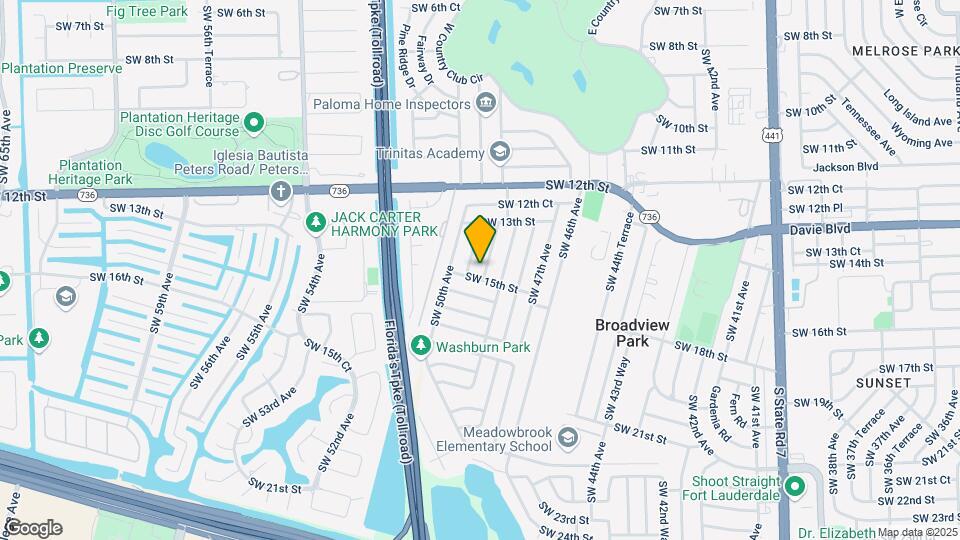 1481 SW 49th Ave Map and Location Details