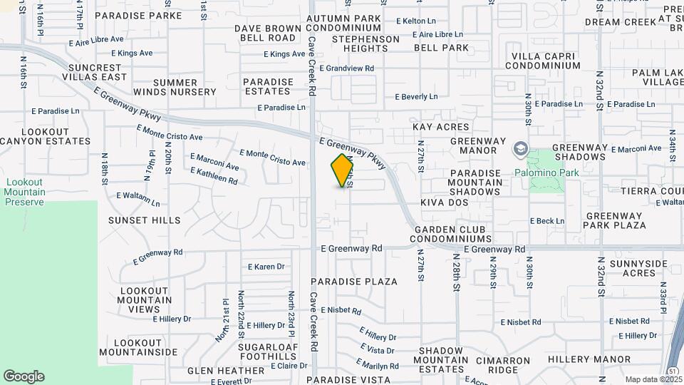 2437 E Tracy Ln Map and Location Details
