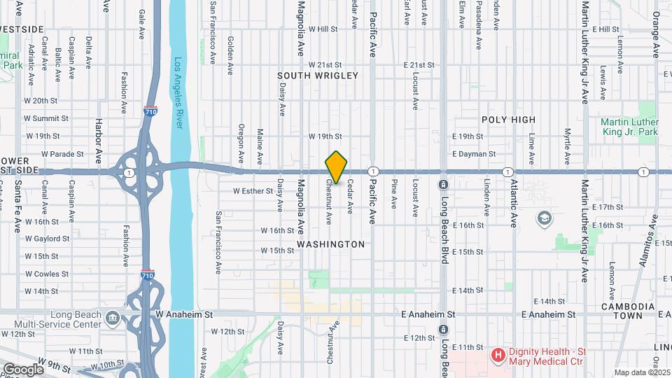 1750 Chestnut Ave Map and Location Details