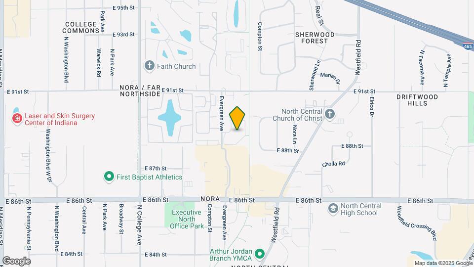 Nora Commons on the Monon Senior Apartments Mapa y Detalles de la Ubicación