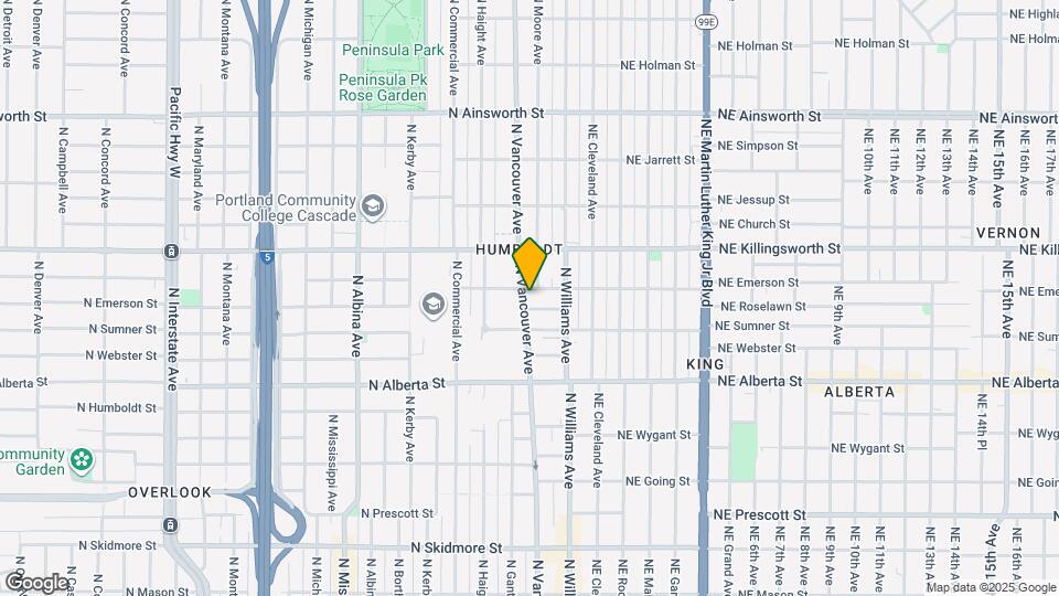 5284 N Vancouver Ave Map and Location Details