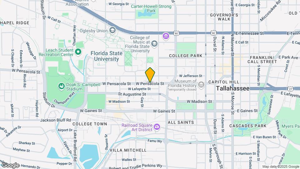 629 W Pensacola St Mapa y Detalles de la Ubicación