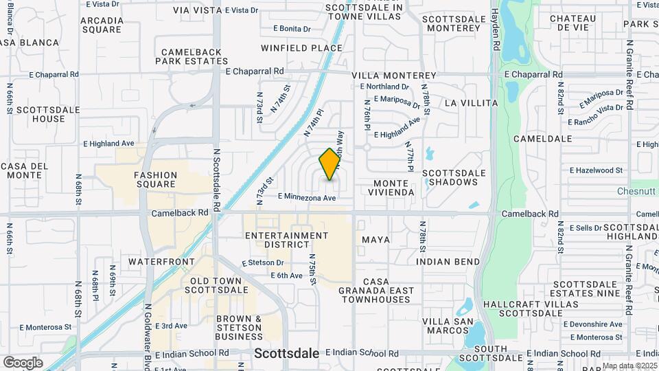 4535 N 75th Pl Map and Location Details