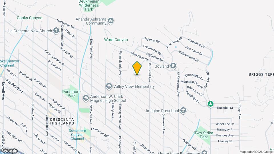 3054 Gertrude Ave Mapa y Detalles de la Ubicación