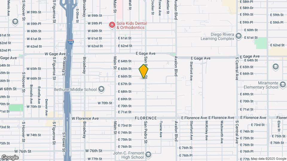 6617 San Pedro St Map and Location Details