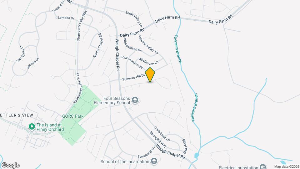 951 Fall Ridge Way Map and Location Details