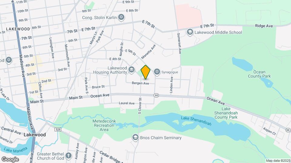 411 Bergen Ave Map and Location Details