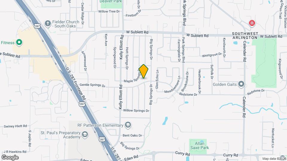 4101 Gentle Springs Dr Map and Location Details
