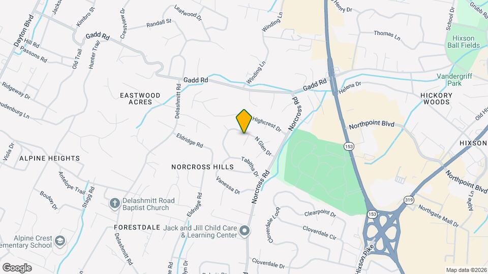 4627 Hillmont Ln Map and Location Details