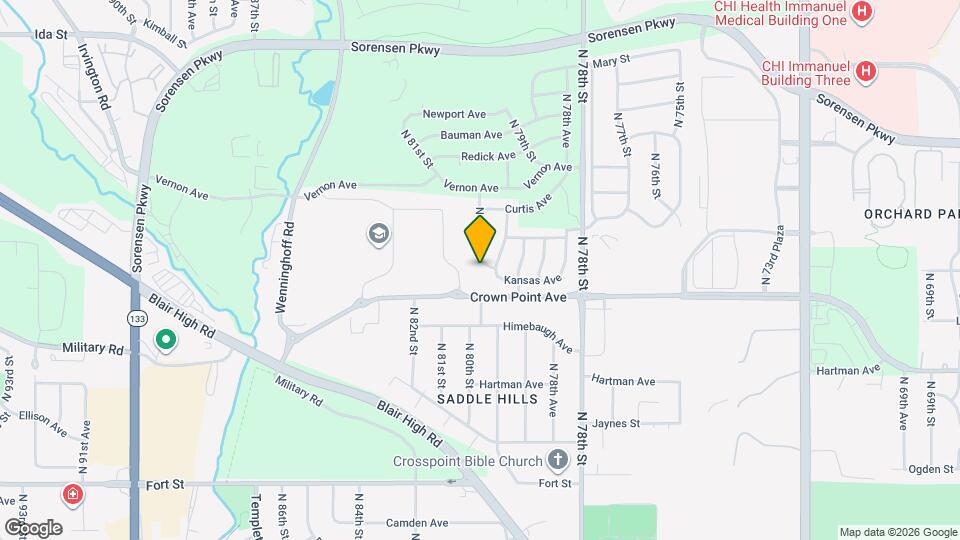 6108 N 80th St Map and Location Details