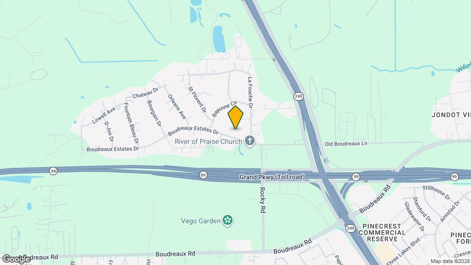 13310 Boudreaux Estates Dr Map and Location Details