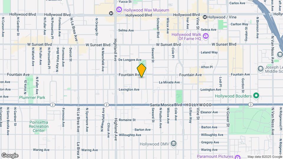 1240 N Cherokee Ave Mapa y Detalles de la Ubicación