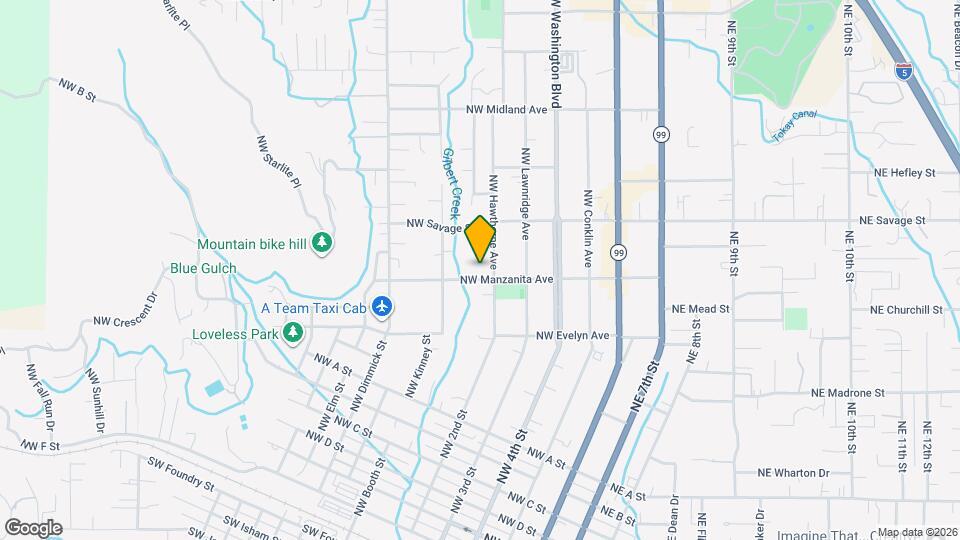 412 NW Manzanita Ave Map and Location Details