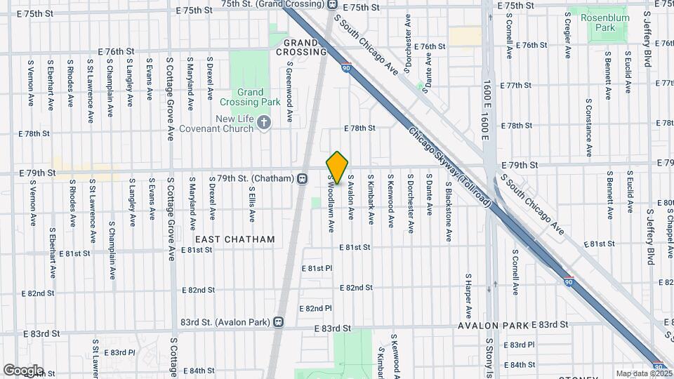 7933 S Woodlawn Ave Map and Location Details
