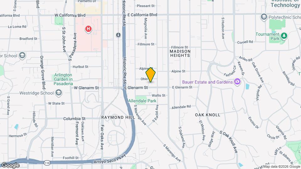 311 E Glenarm St Mapa y Detalles de la Ubicación