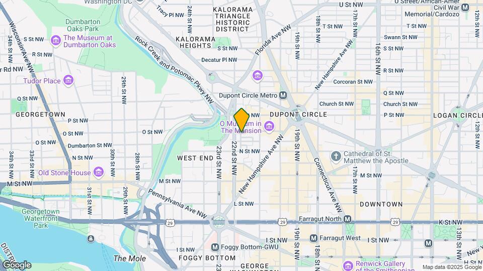 2142 O St NW Mapa y Detalles de la Ubicación