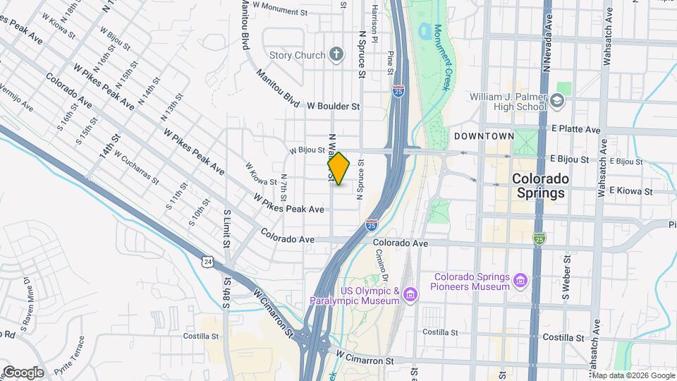 21 N Walnut St Map and Location Details