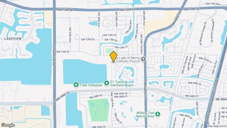 1268 NW 52nd Way Map and Location Details