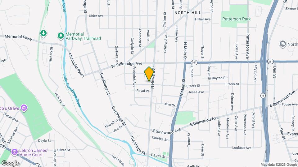 15 W York St Mapa y Detalles de la Ubicación