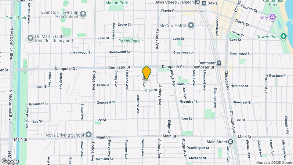 1155 Wesley Ave Map and Location Details