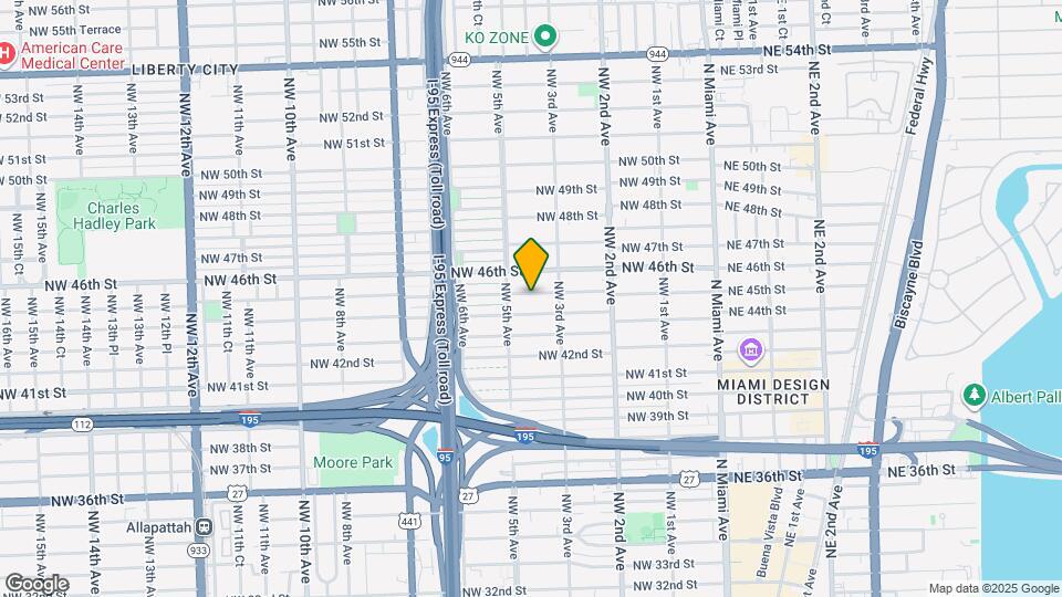 400 NW 45th St Map and Location Details