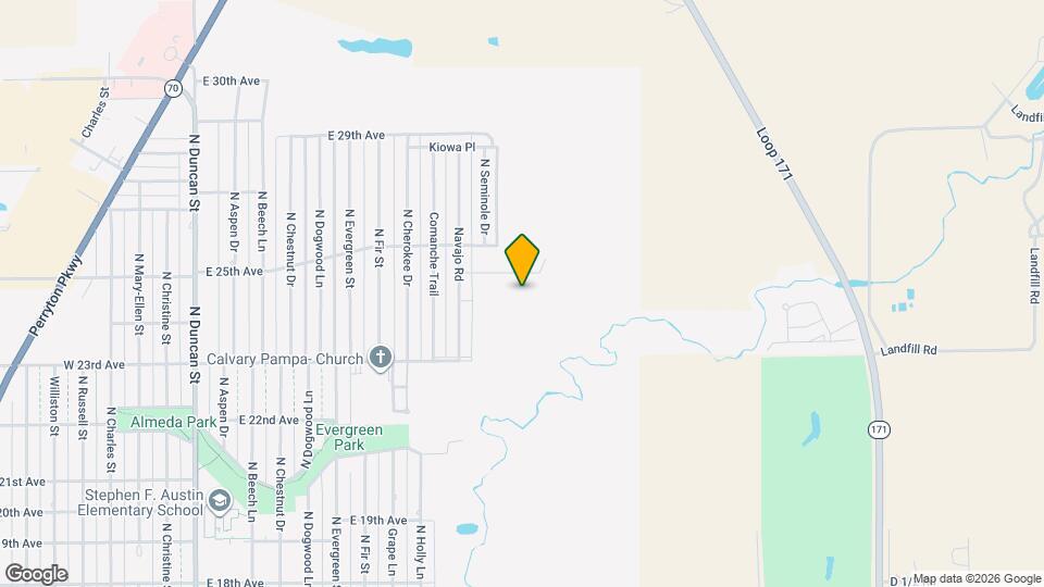 1409 Sioux Pl Map and Location Details