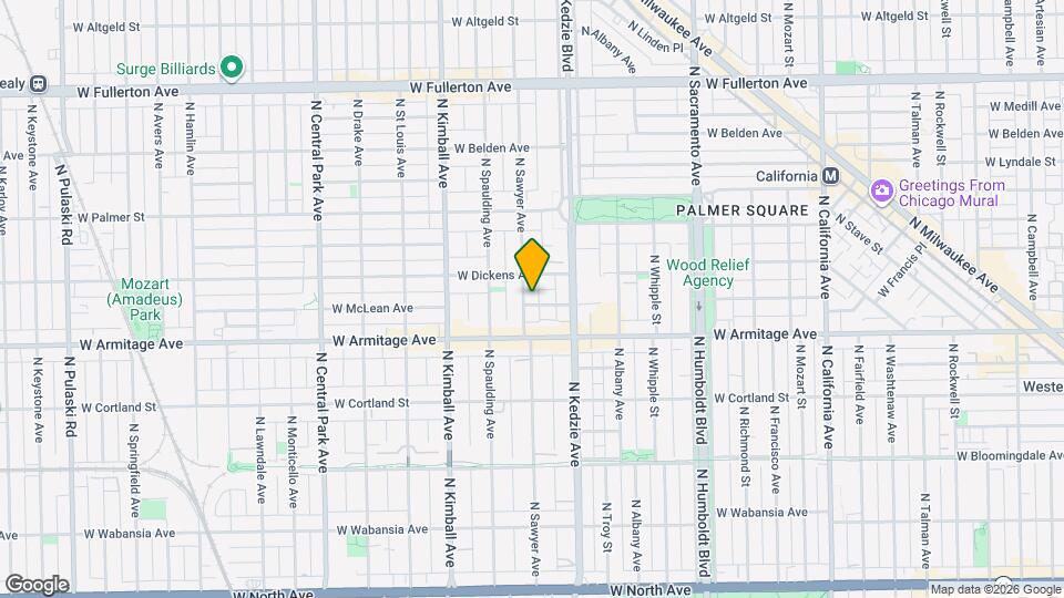 2035 N Sawyer Ave Map and Location Details