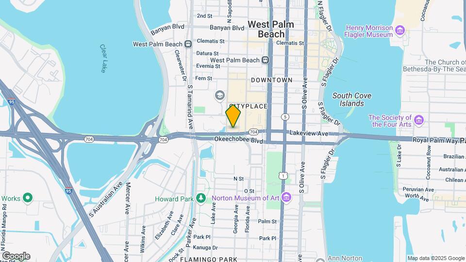 651 Okeechobee Blvd Map and Location Details
