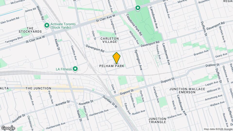 20 Uxbridge Ave Map and Location Details